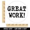 Great Work Fun Text Teacher School Self-Inking Rubber Stamp for Stamping Crafting Planners